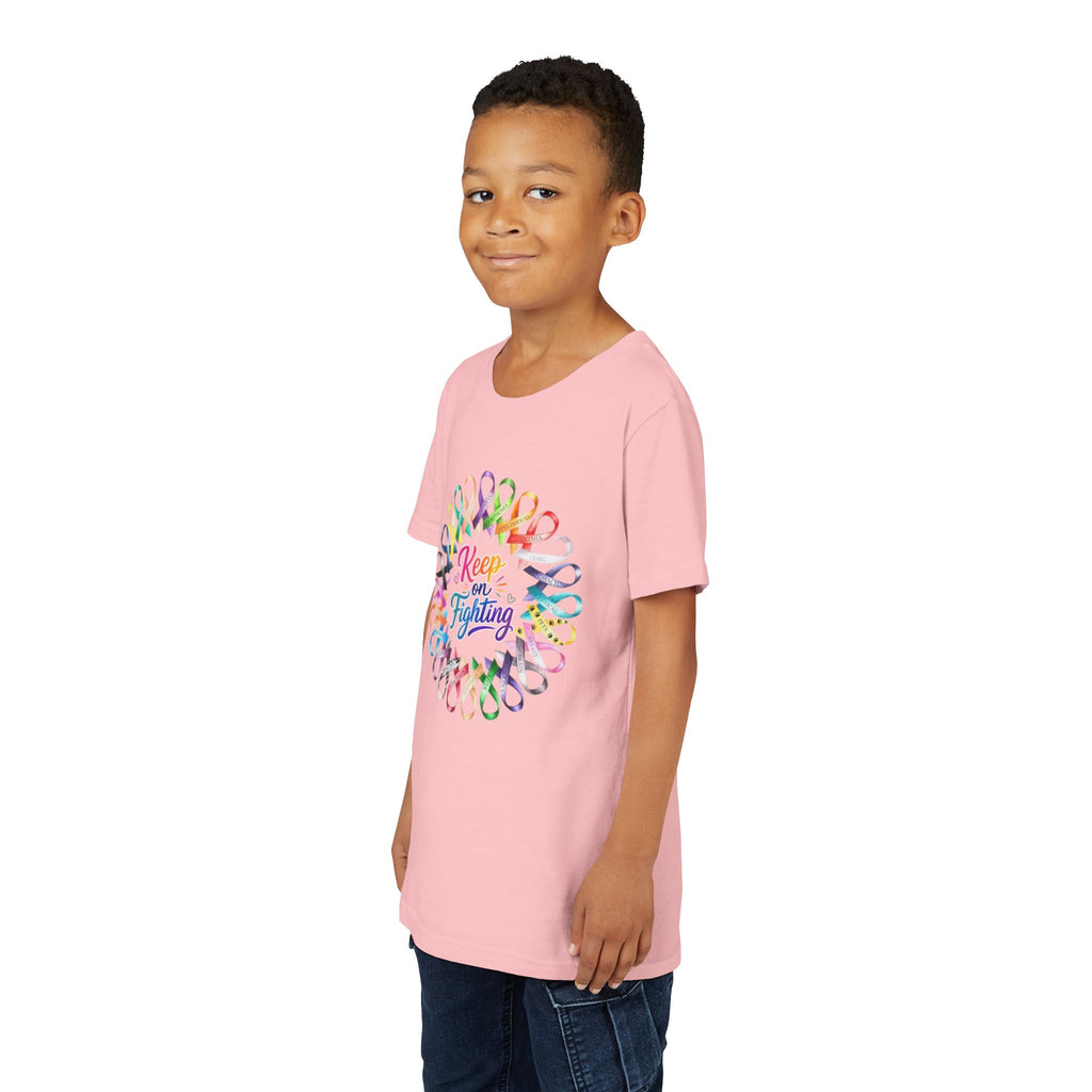 Youth Tee "Keep on Fighting" Cancer Awareness