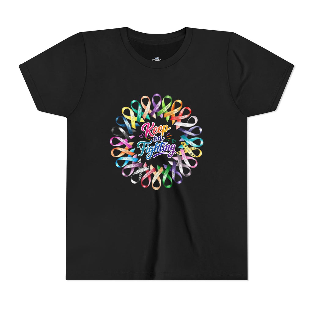 Youth Tee "Keep on Fighting" Cancer Awareness