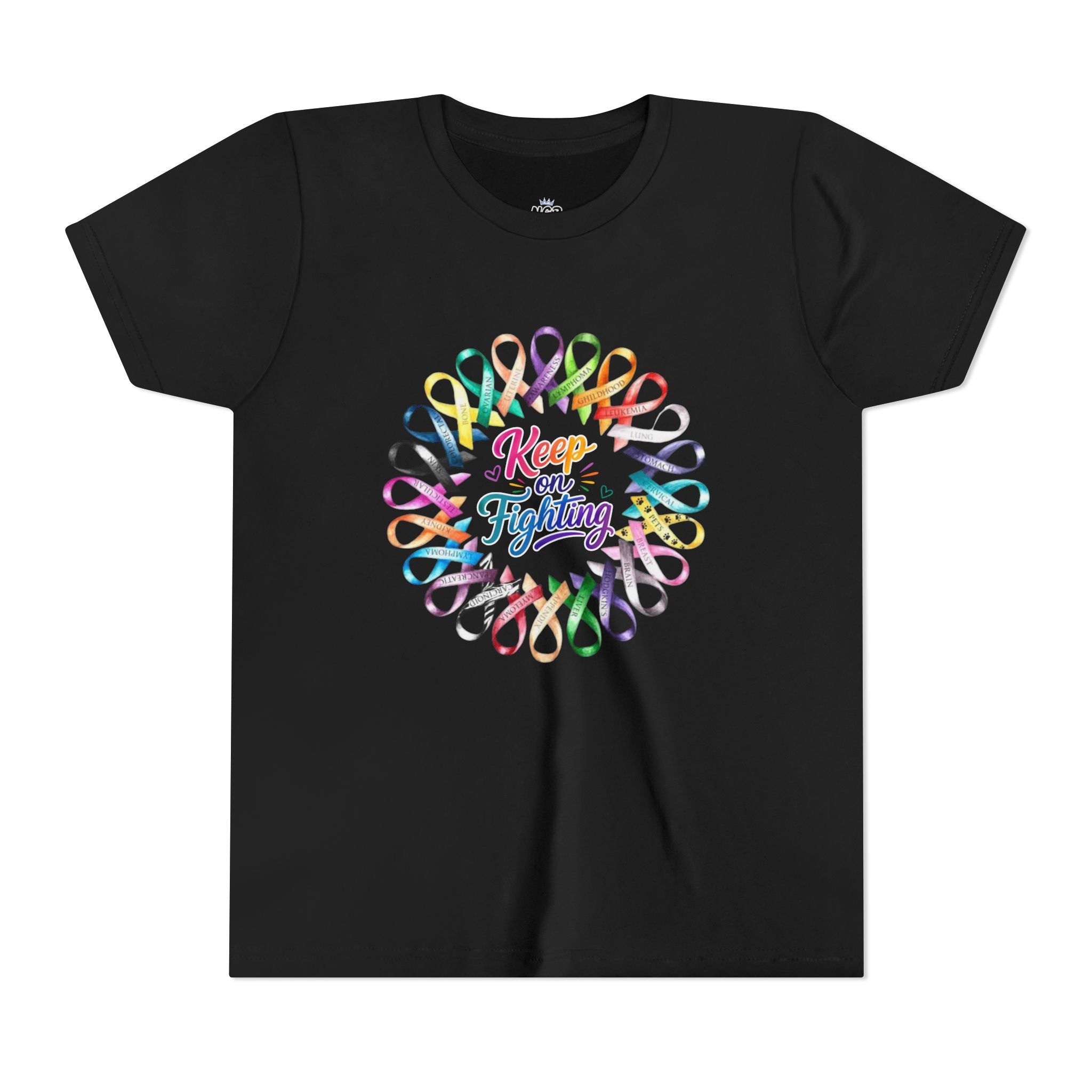 Youth Tee "Keep on Fighting" Cancer Awareness