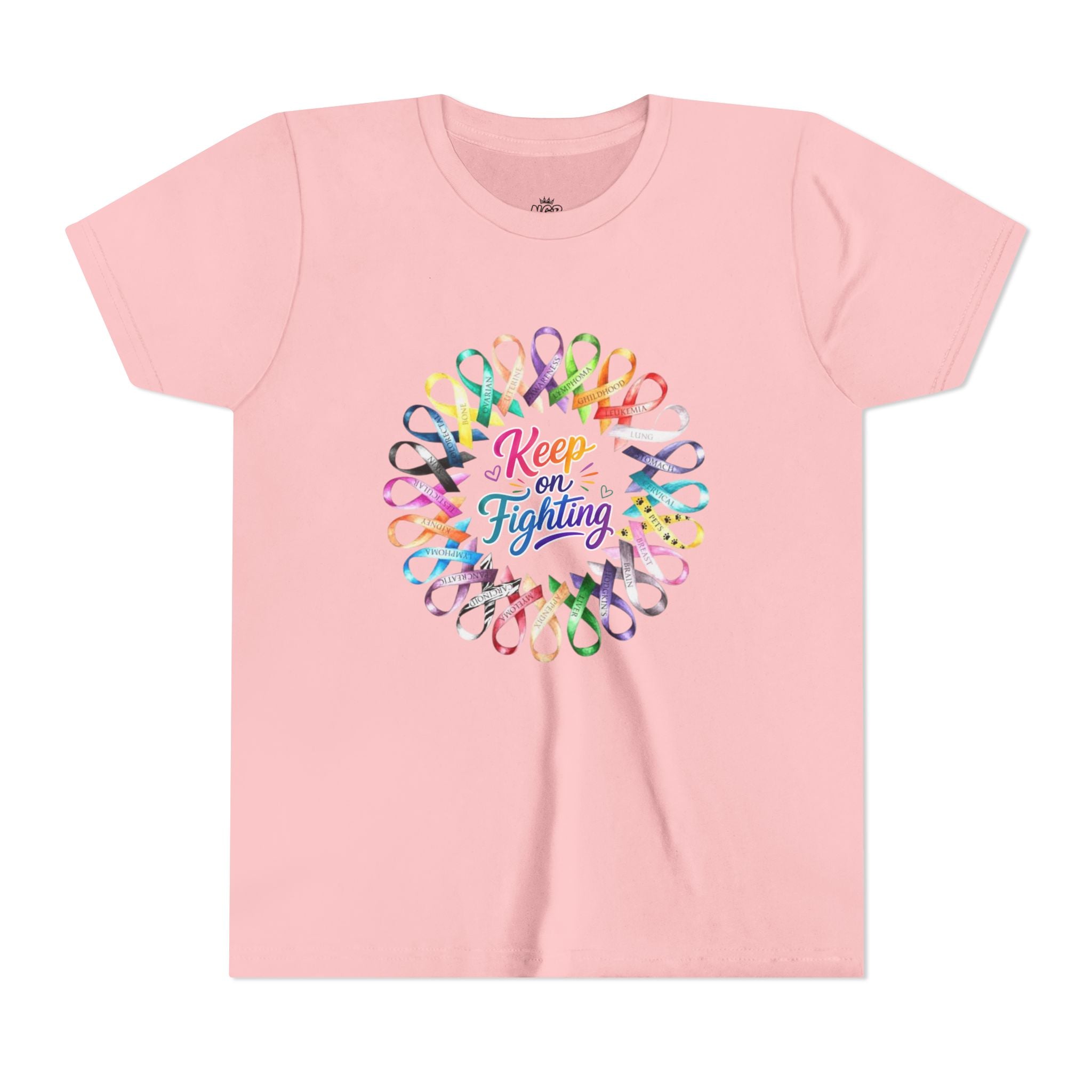 Youth Tee "Keep on Fighting" Cancer Awareness