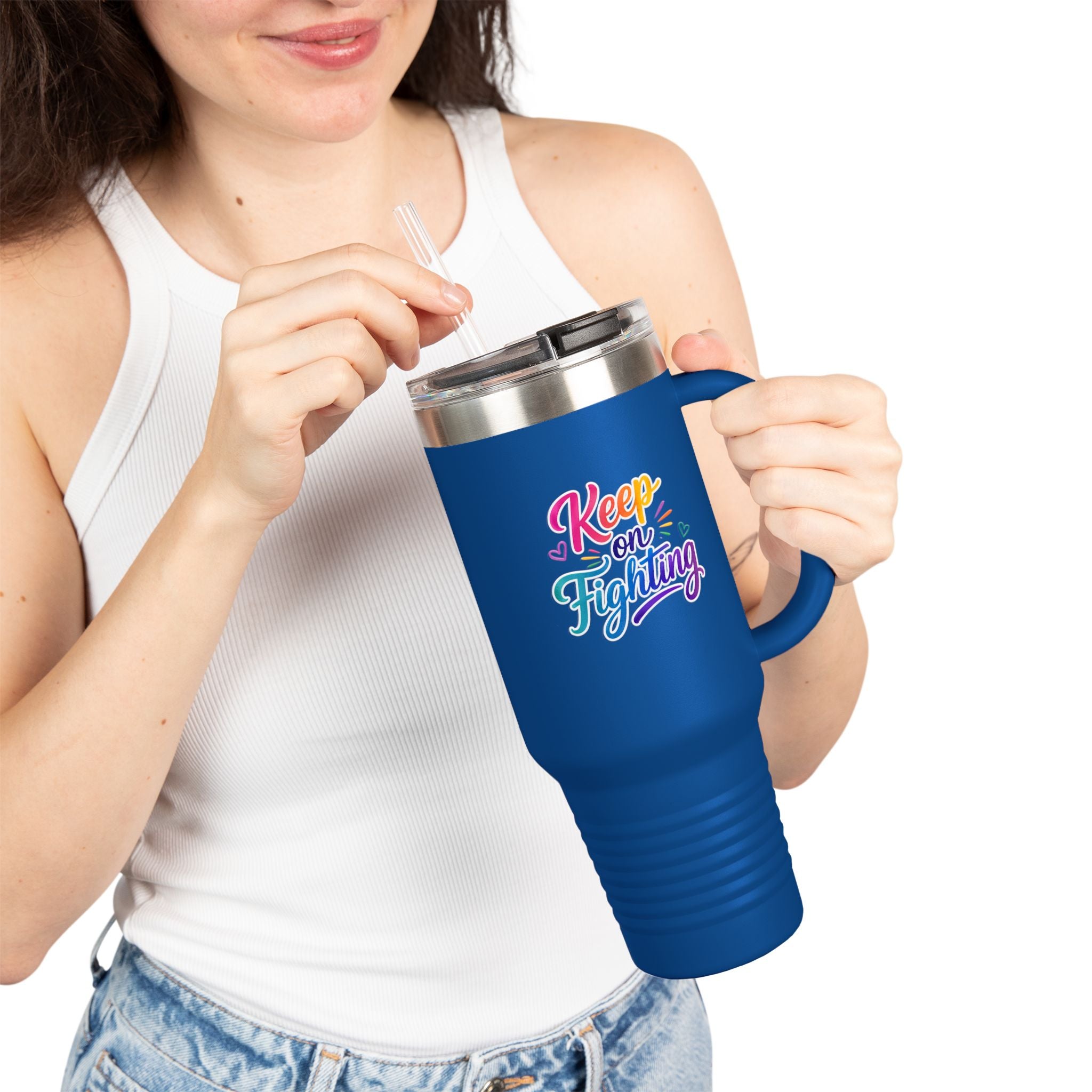 Keep On Fighting Insulated Travel Mug