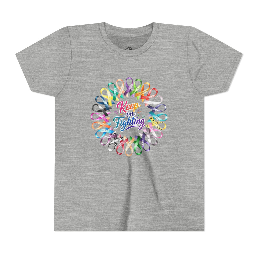 Youth Tee "Keep on Fighting" Cancer Awareness