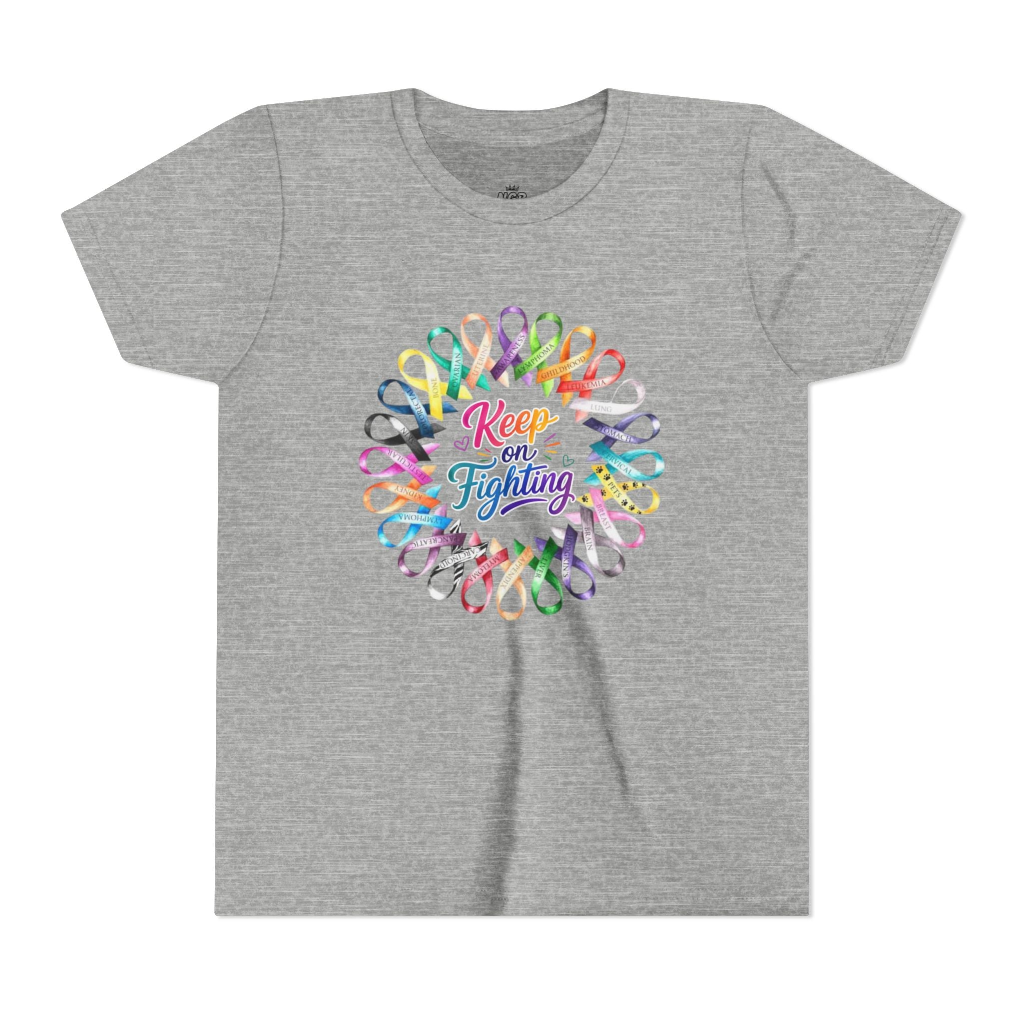 Youth Tee "Keep on Fighting" Cancer Awareness