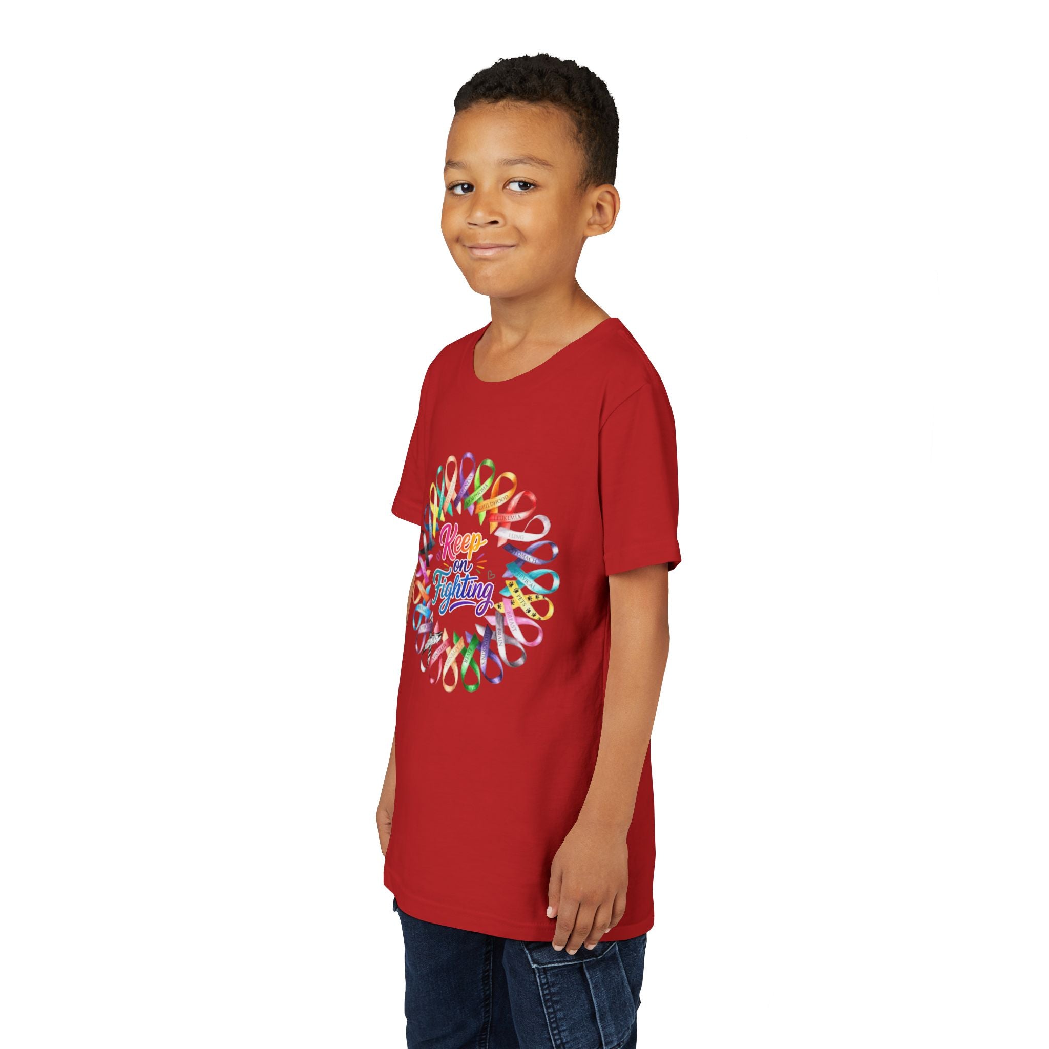 Youth Tee "Keep on Fighting" Cancer Awareness