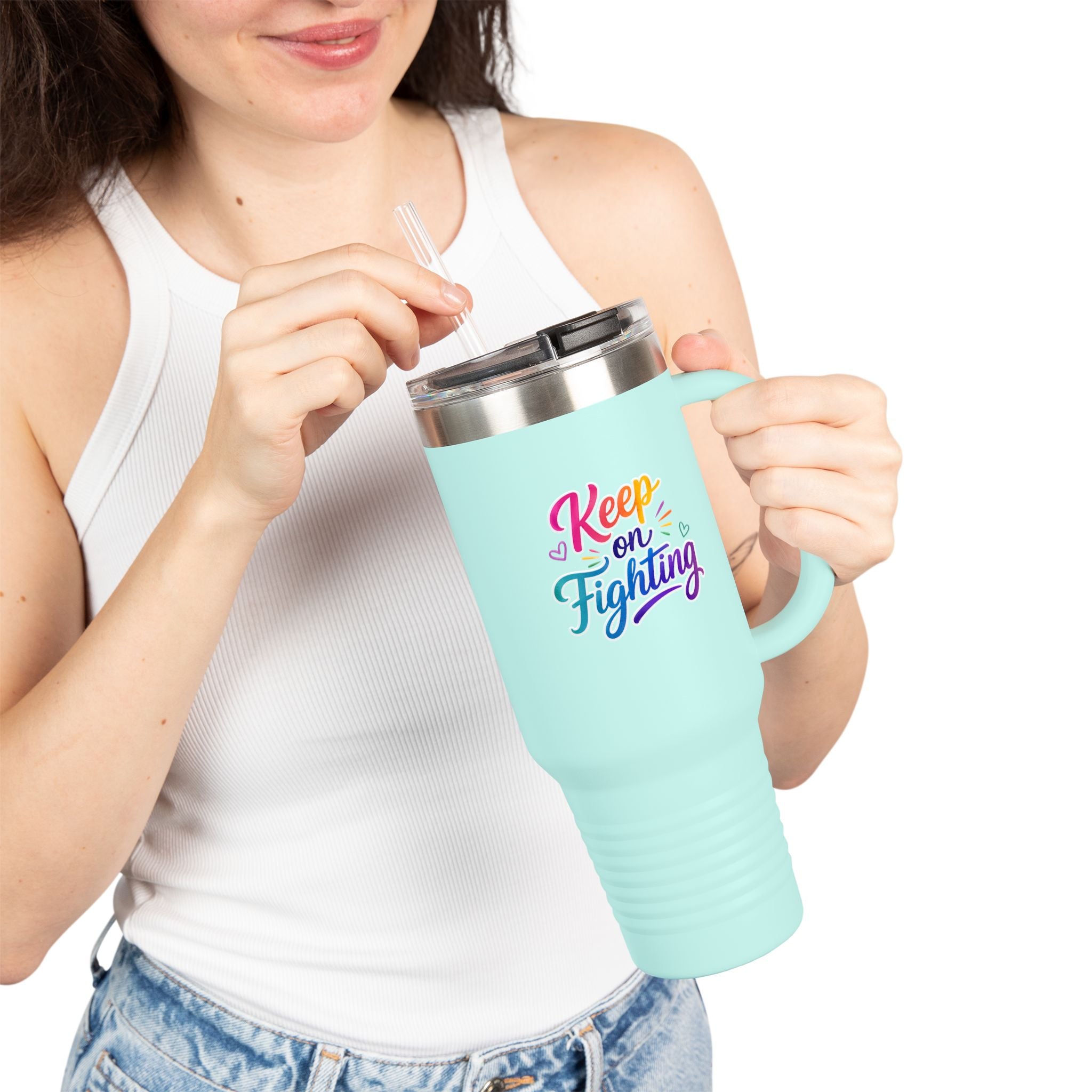 Keep On Fighting Insulated Travel Mug