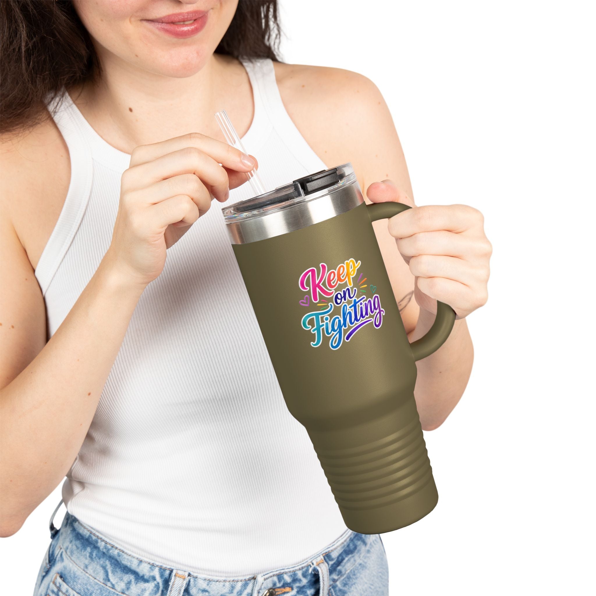 Keep On Fighting Insulated Travel Mug