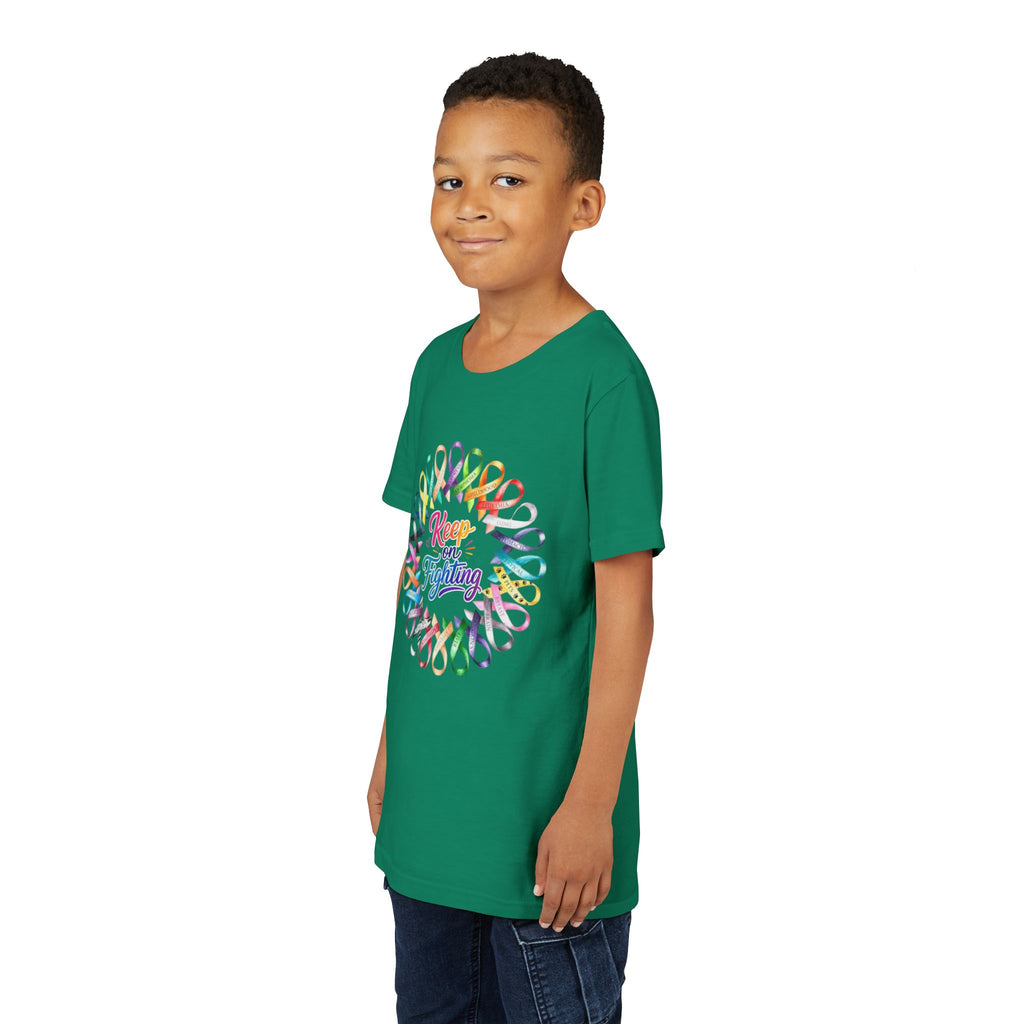 Youth Tee "Keep on Fighting" Cancer Awareness