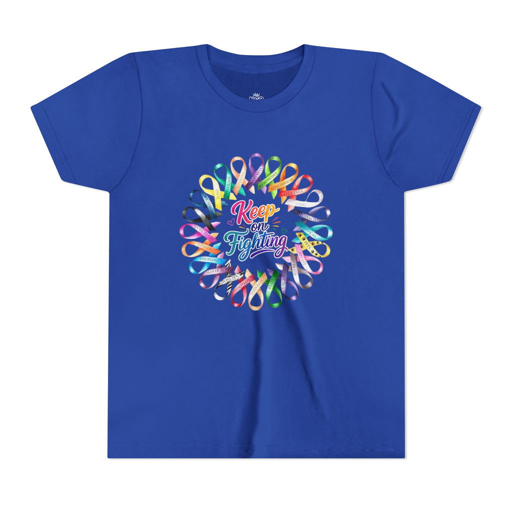 Youth Tee "Keep on Fighting" Cancer Awareness