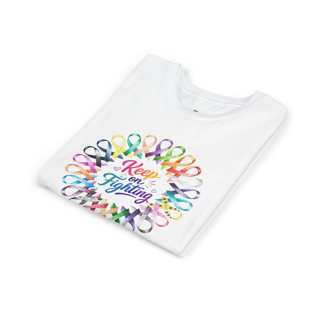Youth Tee "Keep on Fighting" Cancer Awareness