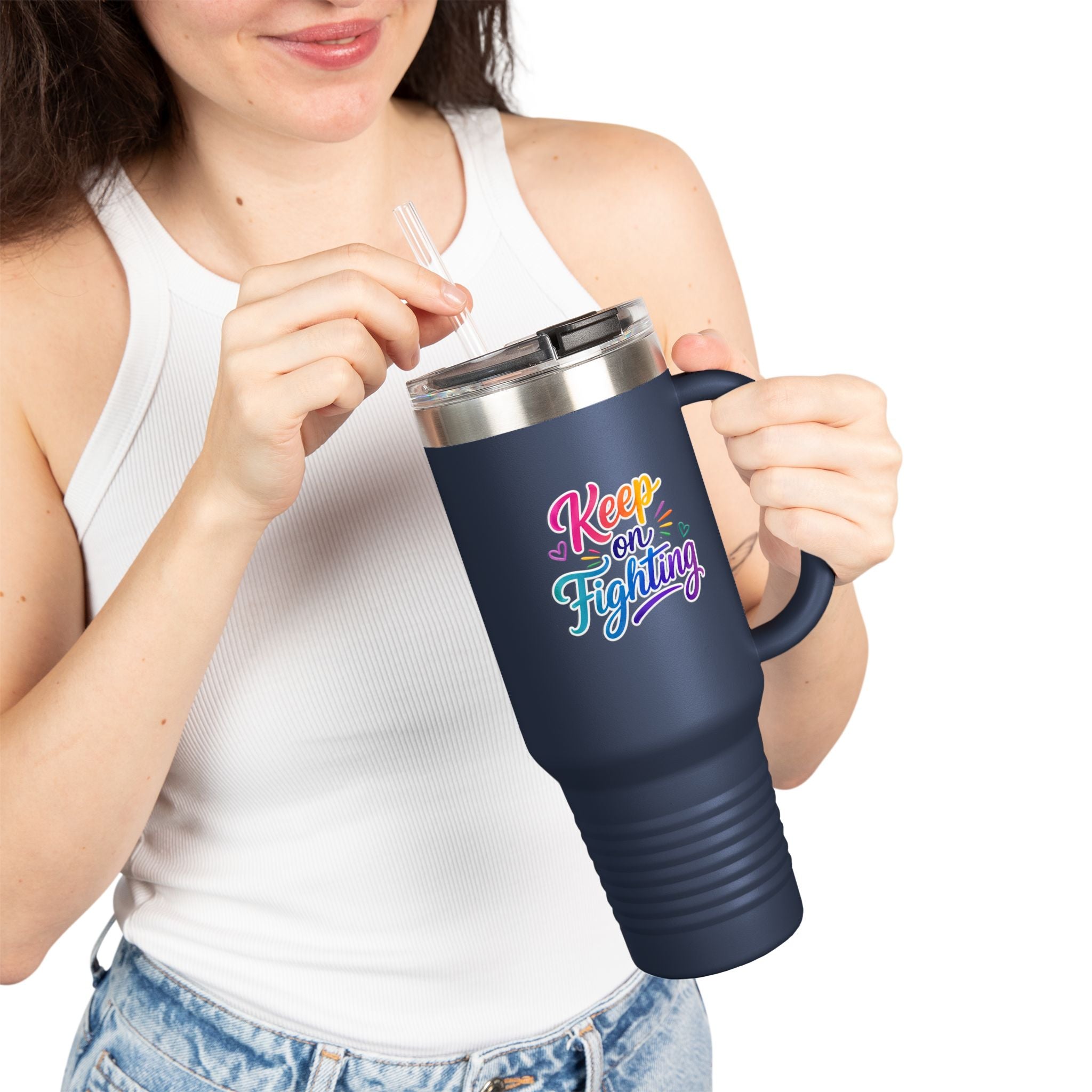 Keep On Fighting Insulated Travel Mug