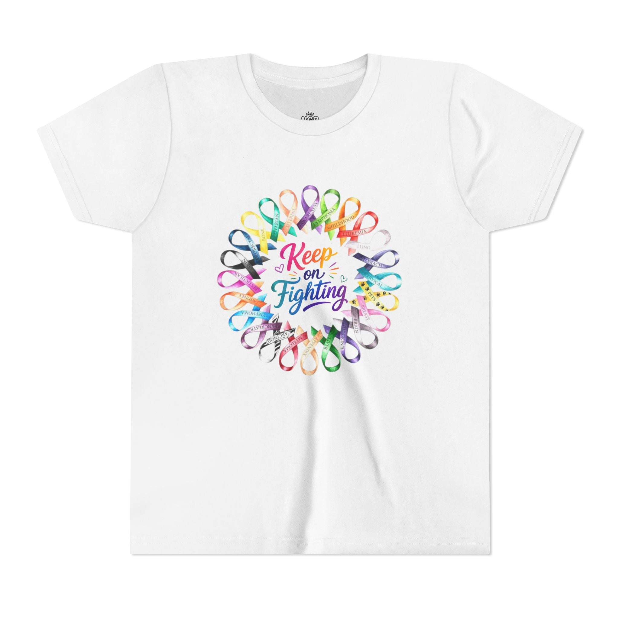 Youth Tee "Keep on Fighting" Cancer Awareness