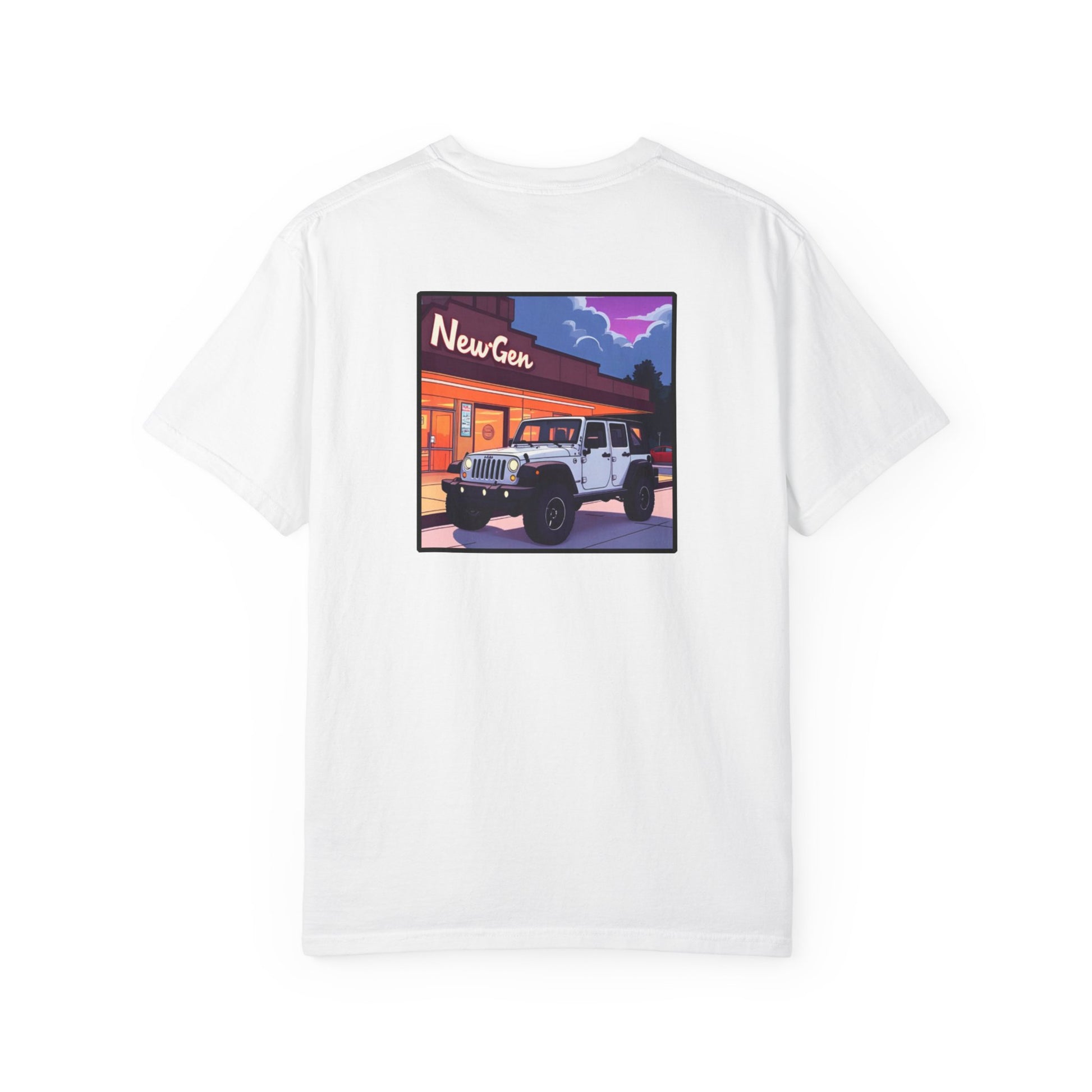 Vintage-Inspired Unisex T-Shirt with Jeep Design, Perfect Gift for Car Lovers, Casual Wear, Summer Style, Road Trip Essential