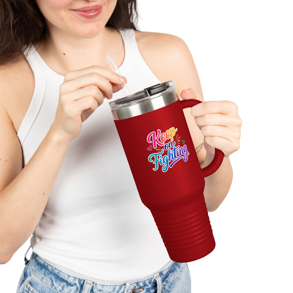 Keep On Fighting Insulated Travel Mug