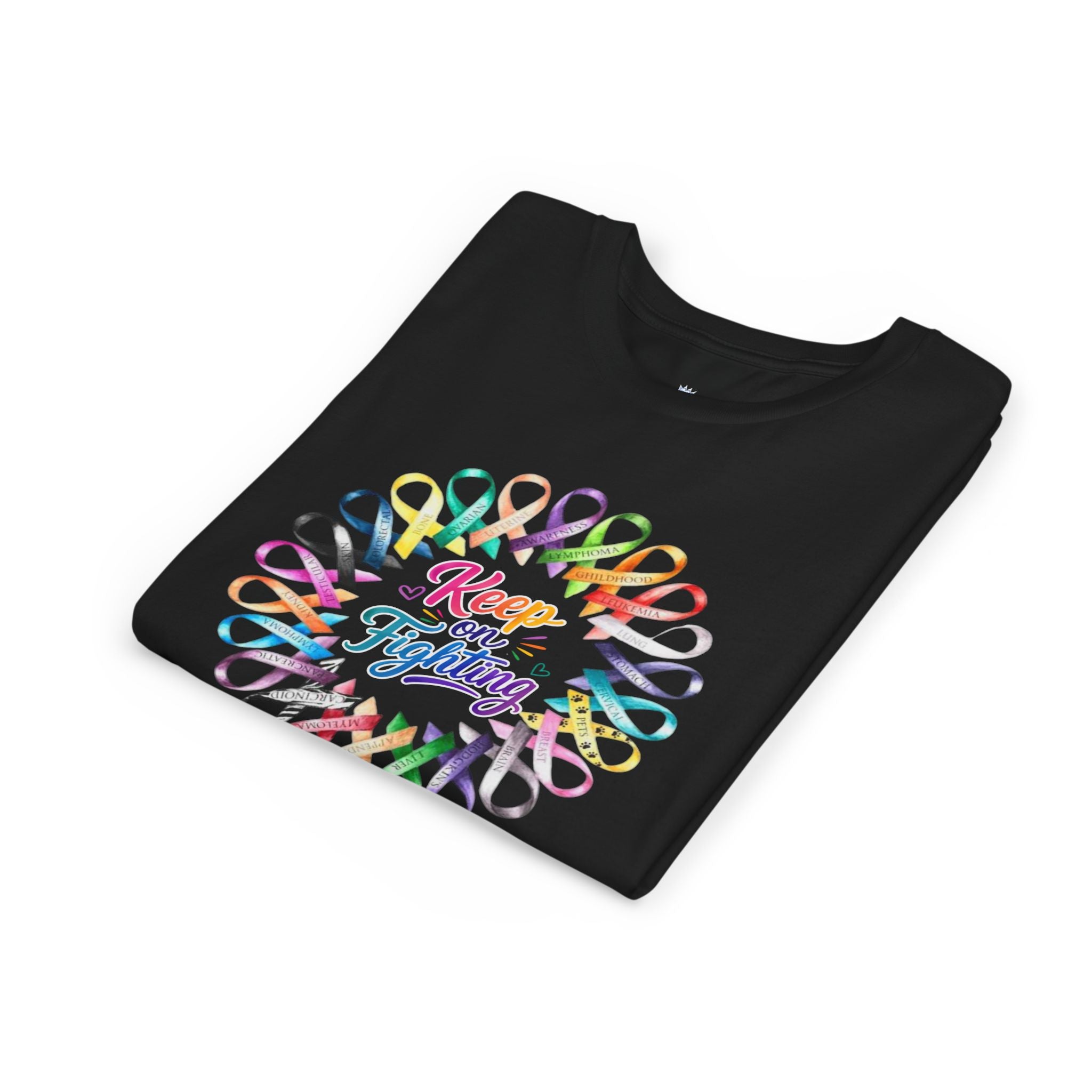 Youth Tee "Keep on Fighting" Cancer Awareness