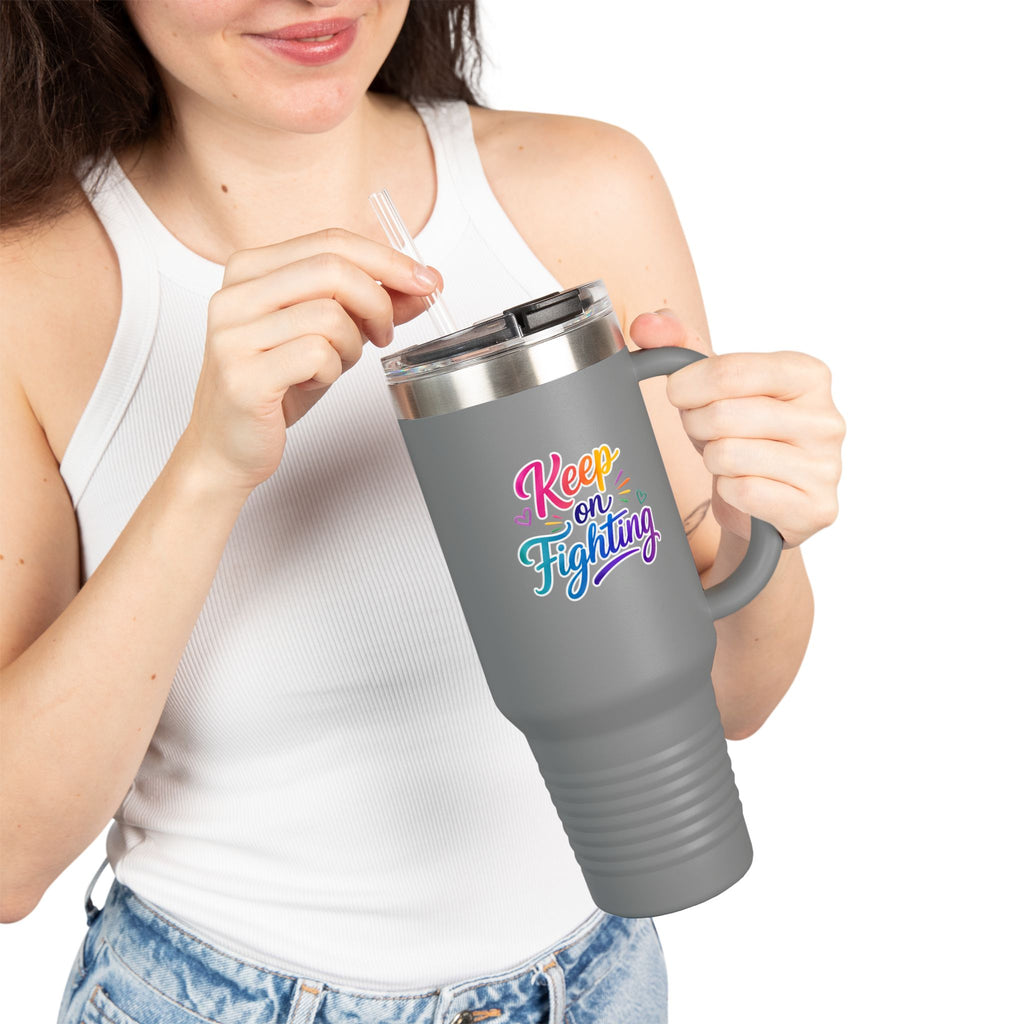 Keep On Fighting Insulated Travel Mug