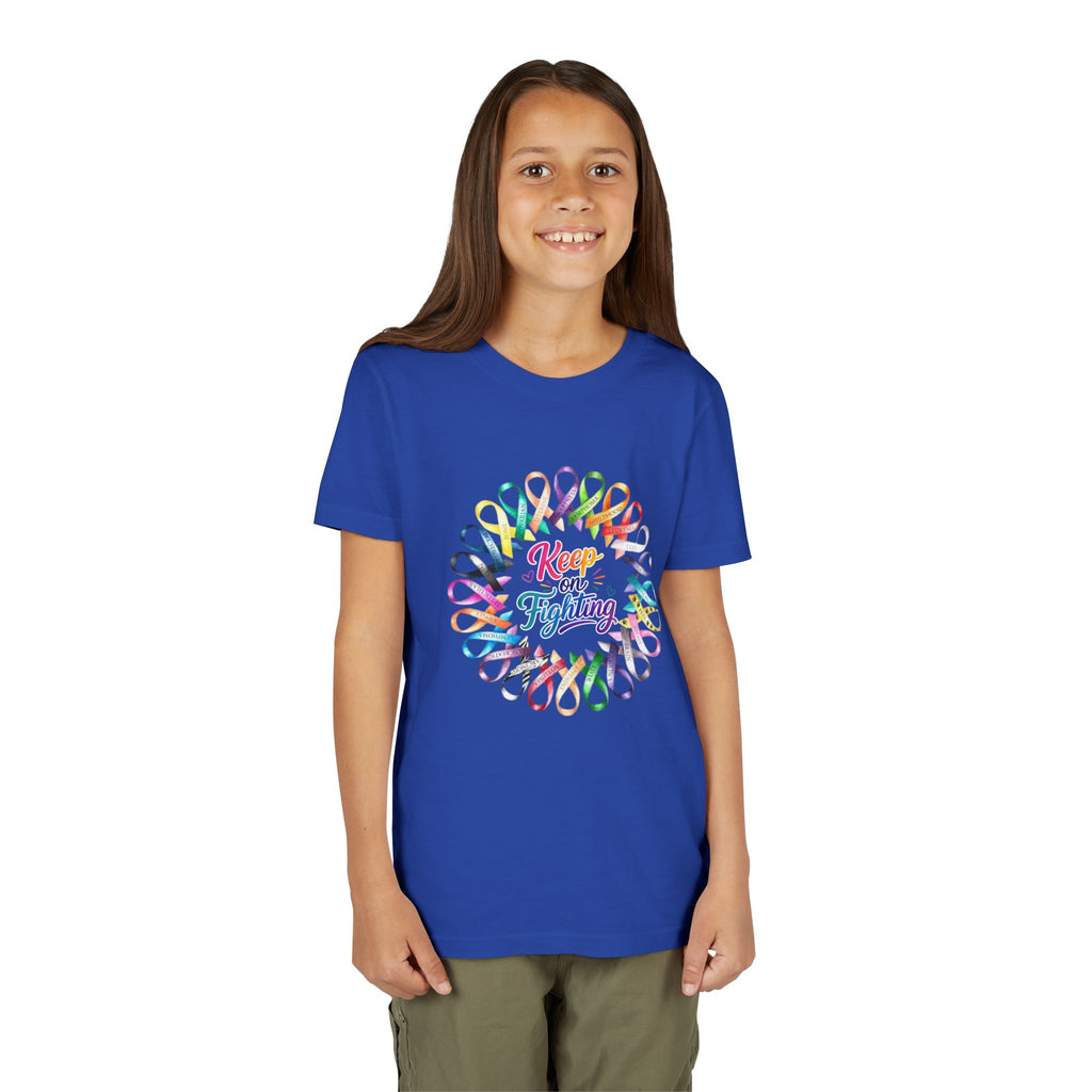 Youth Tee "Keep on Fighting" Cancer Awareness
