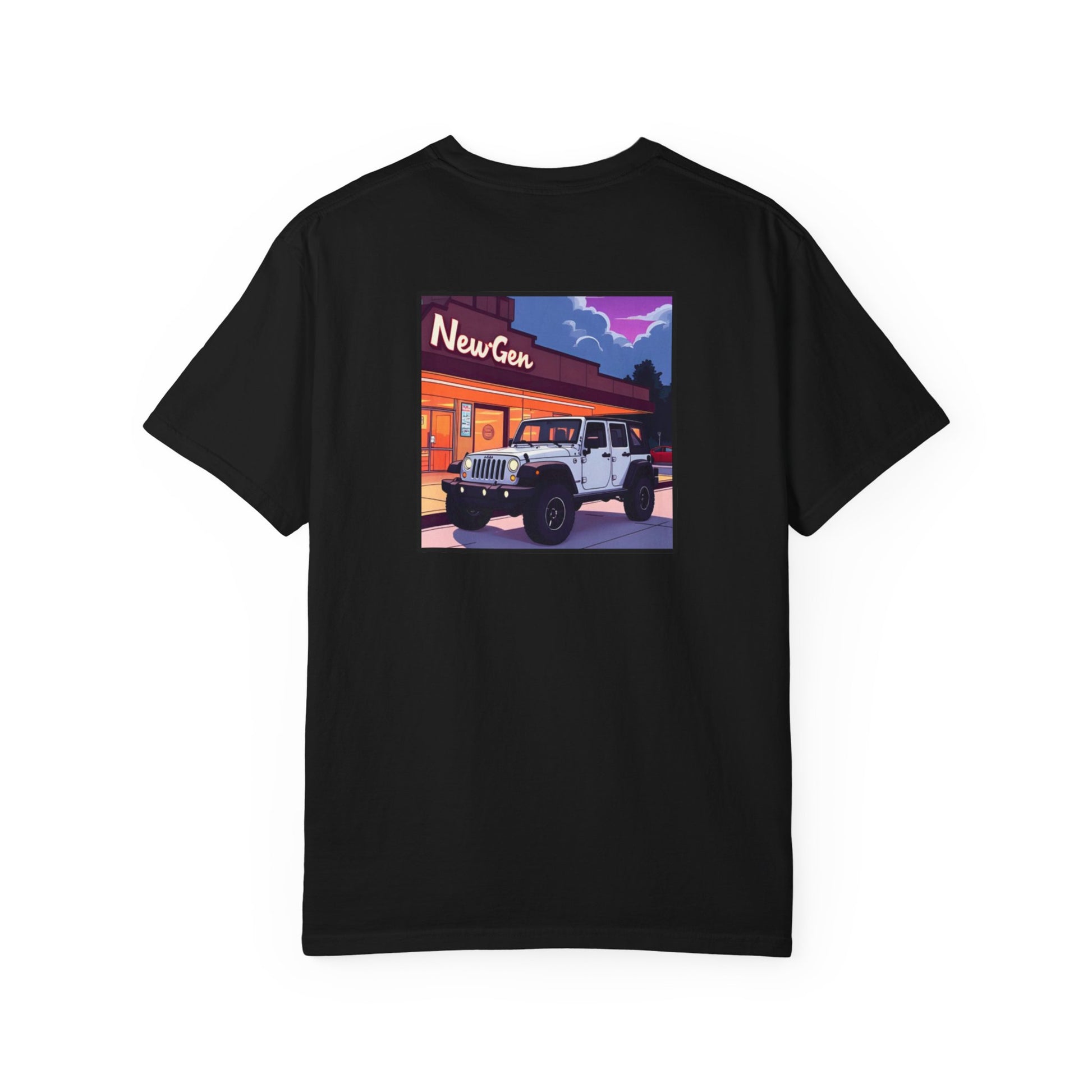 Vintage-Inspired Unisex T-Shirt with Jeep Design, Perfect Gift for Car Lovers, Casual Wear, Summer Style, Road Trip Essential