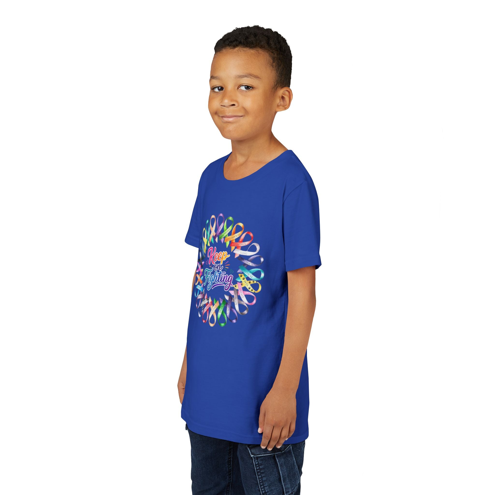 Youth Tee "Keep on Fighting" Cancer Awareness