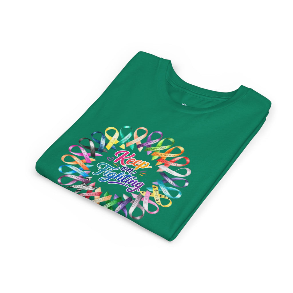 Youth Tee "Keep on Fighting" Cancer Awareness